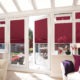 Pleated blinds on conservatory Haddington, Musselburgh, North Berwick